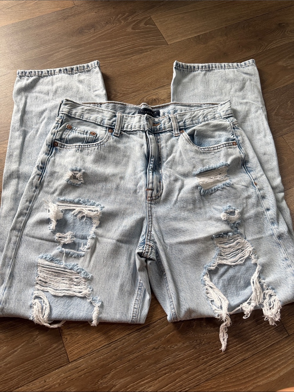 Aeropostale Light Blue Distressed Jeans